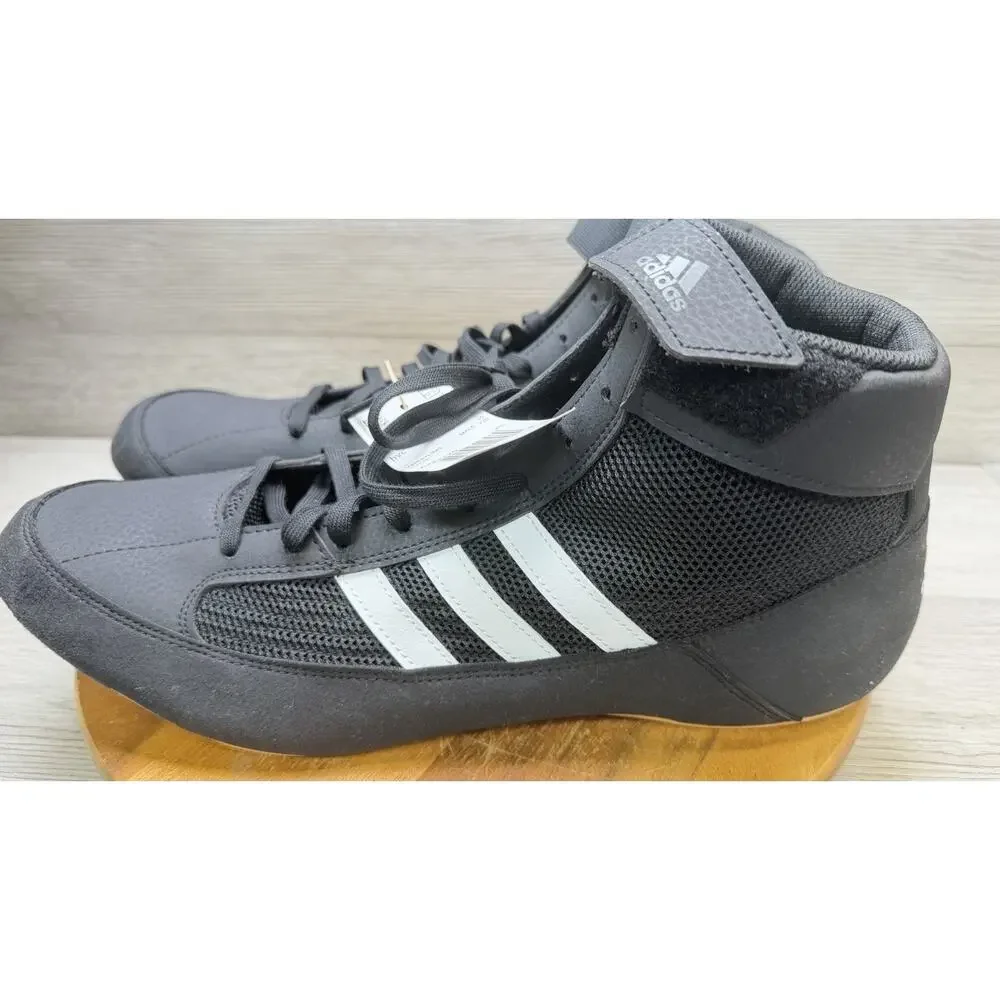 Adidas HVC 2 Black/White/Gum Adult Wrestling/Boxing Shoes Men's Size 16